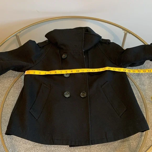 Ann Taylor Loft Short Peacoat with oversized collar - Picture 9 of 16